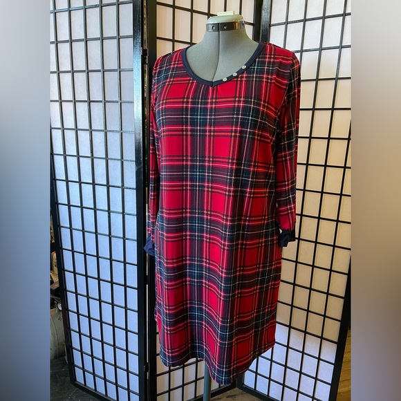 Festive Tartan Sleepshirt - Picture 2 of 6